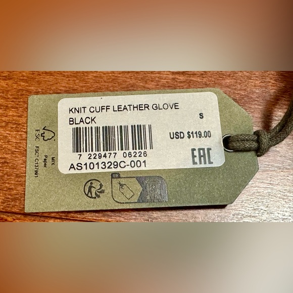 ALLSAINTS! Knit Cuff Gloves/Sheep leather/Size-S - Picture 9 of 9